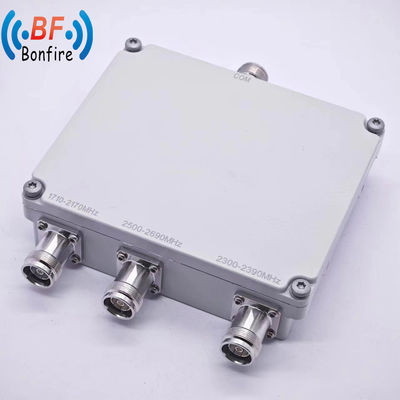 1710-2170 МГц 2300-2690 МГц RF Low Pim Diplexer с N женским разъемом 4 Way Combiner