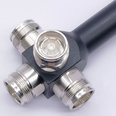 4 Way Low Pim Reactive High Power Splitter 698-3800MHz 4,3-10 F Серый/Красный/Черный/Конфигурированный