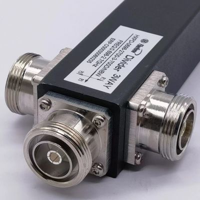 Черный ультраширокополосный 2/3/4 Way Low Pim Reactive High Power Splitter 698-4200MHz