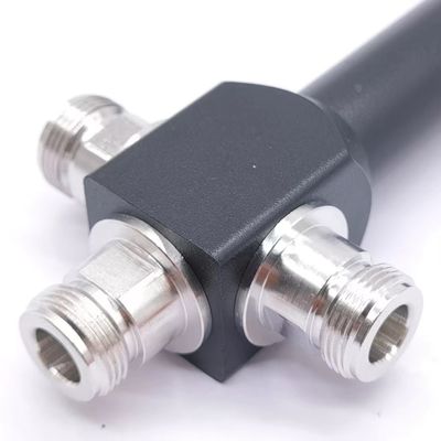 698-4200МГц N-F 3 Way Low Pim Cavity High Power Splitter в индивидуальном сером цвете