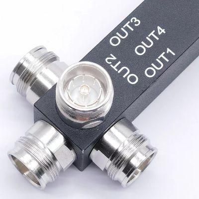 0.510kg Пакет валовой вес 698-4200МГц 3/4 Way Power Splitter Reactive N -F/4.3-10-F