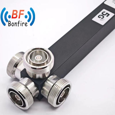 2400-6000МГц NF соединитель 4 Way Power Splitter Пакет Размер 22,00 см * 7,00 см * 4,00 см