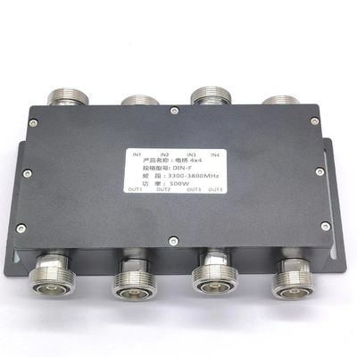 Гибридный комбайнер Гибридный соединитель 4 в 4 из 698-3800 МГц DIN-F с интерфейсом DIN-F