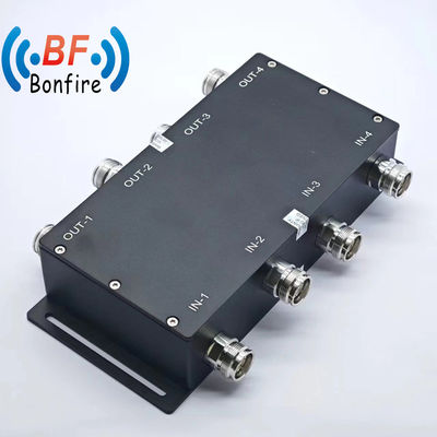 Комбинатор для внутренних и наружных помещений IP65 698-3800MHz RF 4X4 Гибридный соединитель 4.3-10 Женщина