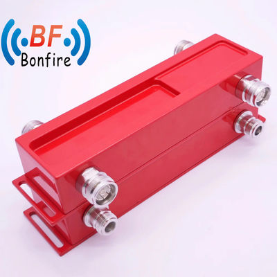 160dbc 500W N Тип 698-3800MHz 2X2 Внутренний красный гибридный соединитель для проектов Ibs / Das