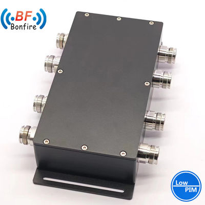 Низкий Pim -160dbc 4X4 617-3800MHz RF гибридный комбинатор для индивидуального черного DIN-F/4.3-10-F/N-F