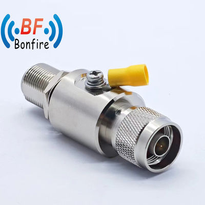 RF 698-3800MHz Коаксовый защитник от перенапряжения N Женская переборка к N-F Удерживатель молнии