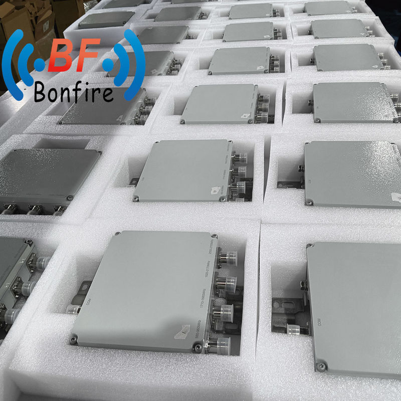 4.3-10f Интерфейс DIN-F RF Quadplexer Multiplexer для 698-960/1710-1880/1920-2170/2600-3800 МГц
