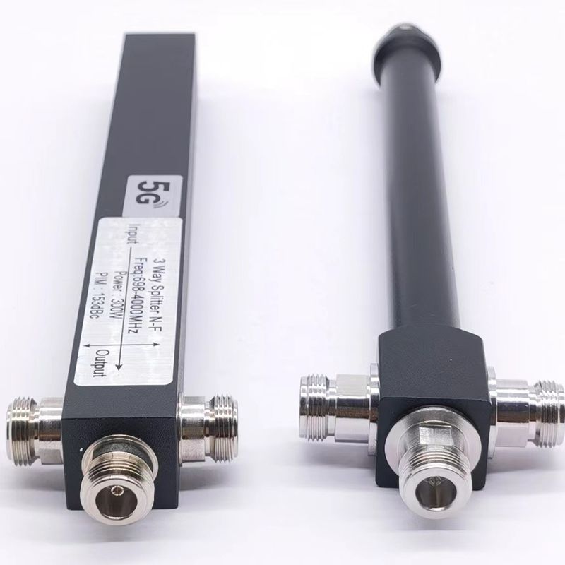 698-4200МГц N-F 3 Way Low Pim Cavity High Power Splitter в индивидуальном сером цвете