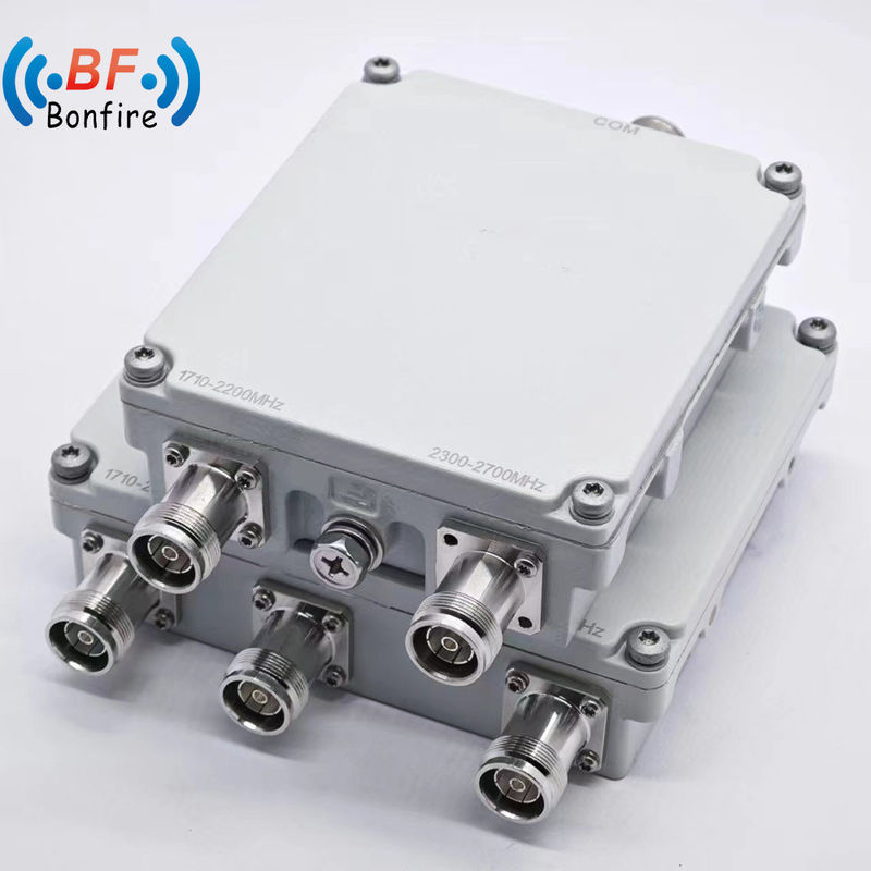 4.3-10f DIN-F N-F Direct RF Triplexer Diplexer Combiner для внутренних/внешних телекоммуникационных деталей IP65