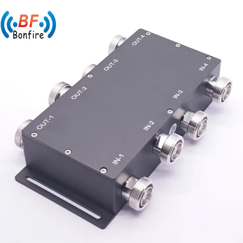 Пакет Размер 22.00cm * 9.00cm * 6.00cm 698-3800MHz 300W 155dbc 4X4 Гибридный соединитель DIN-F