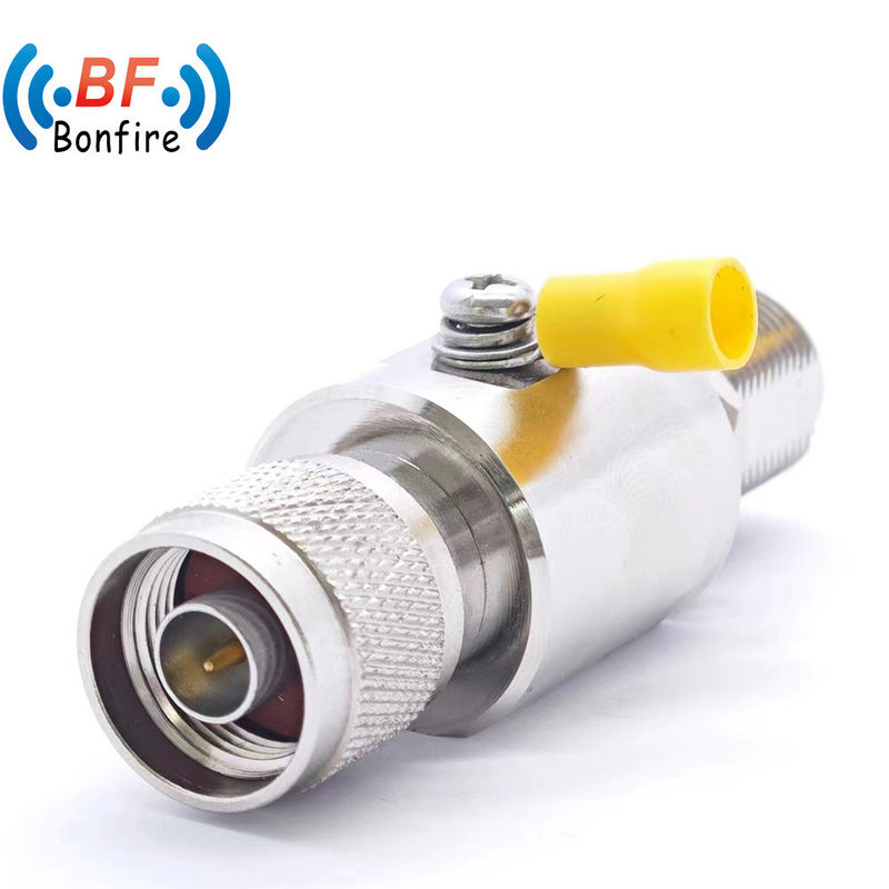 RF 698-3800MHz Коаксовый защитник от перенапряжения N Женская переборка к N-F Удерживатель молнии
